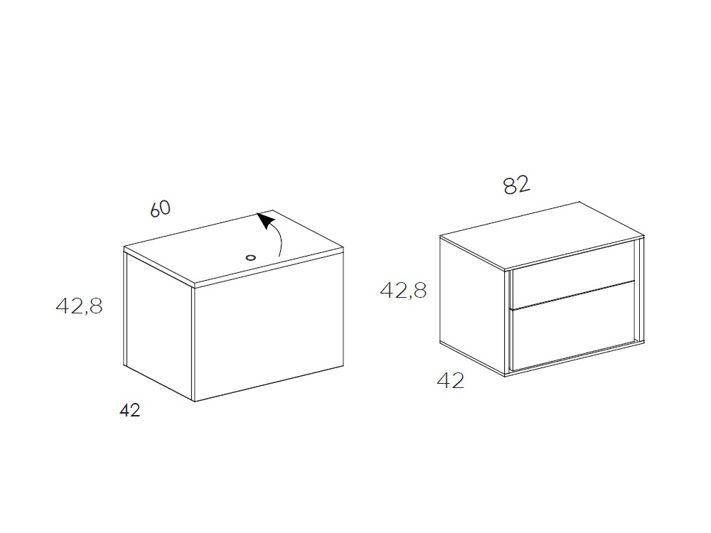 Dormitorio Repisa Liso Tempo 23 con cabecero en esquina, mesitas y bañera de Tegar Mobel - 7