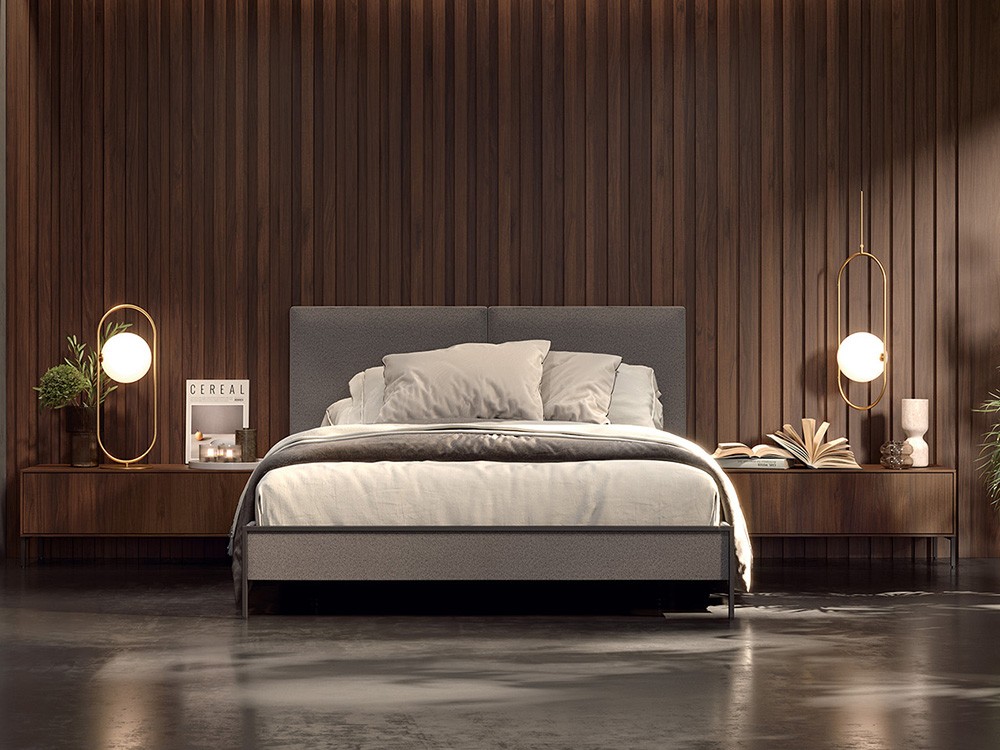 Cama Duo tapizada Tempo 24 de Tegar mobel - 1