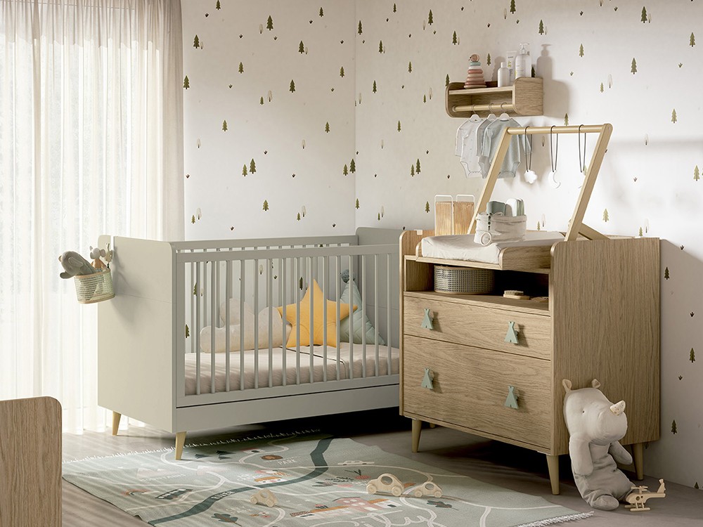 Cuna evolutiva Artic con colchón 140x70cm de Ros - 4