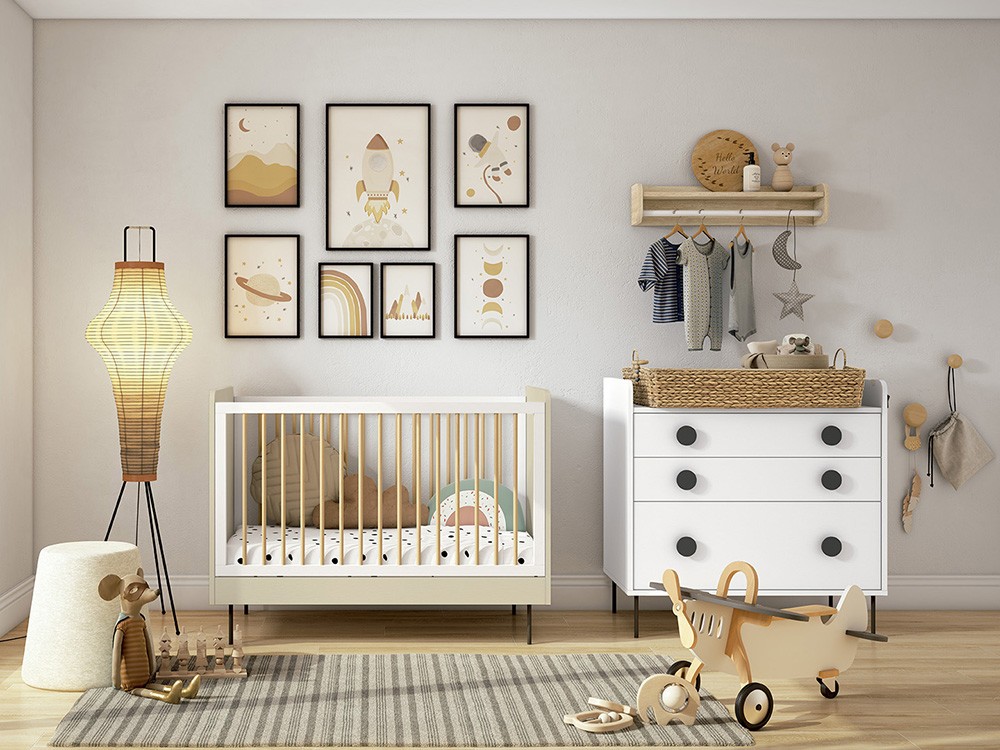 Cuna Artic para colchón de 120x60 de Ros - 3