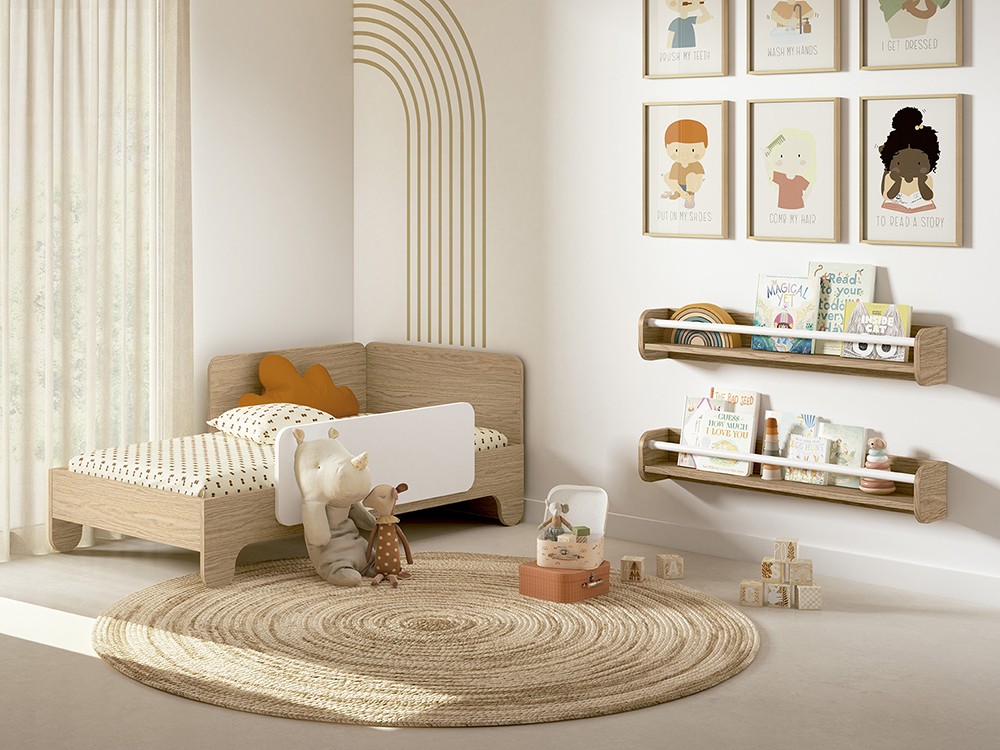 Cuna evolutiva Soft 140x70cm convertible en camita de Ros - 2