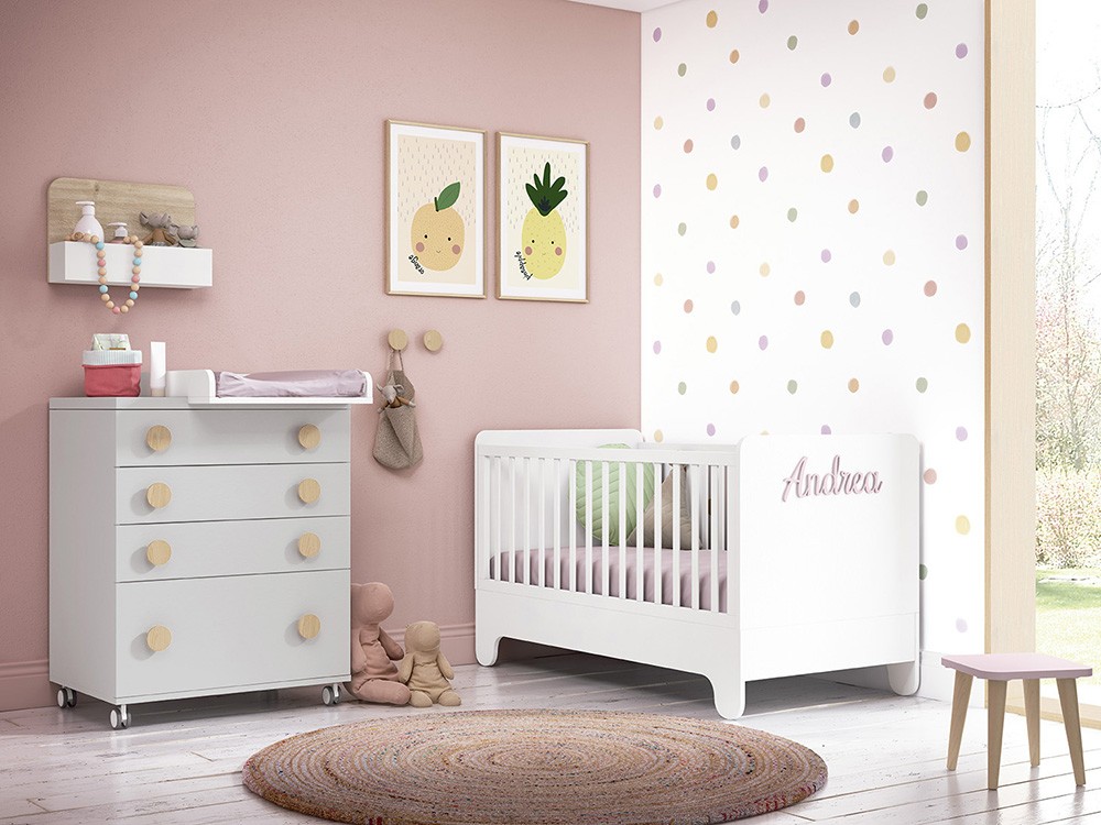 Cómoda Basic con ruedas o zócalo de Ros - 2