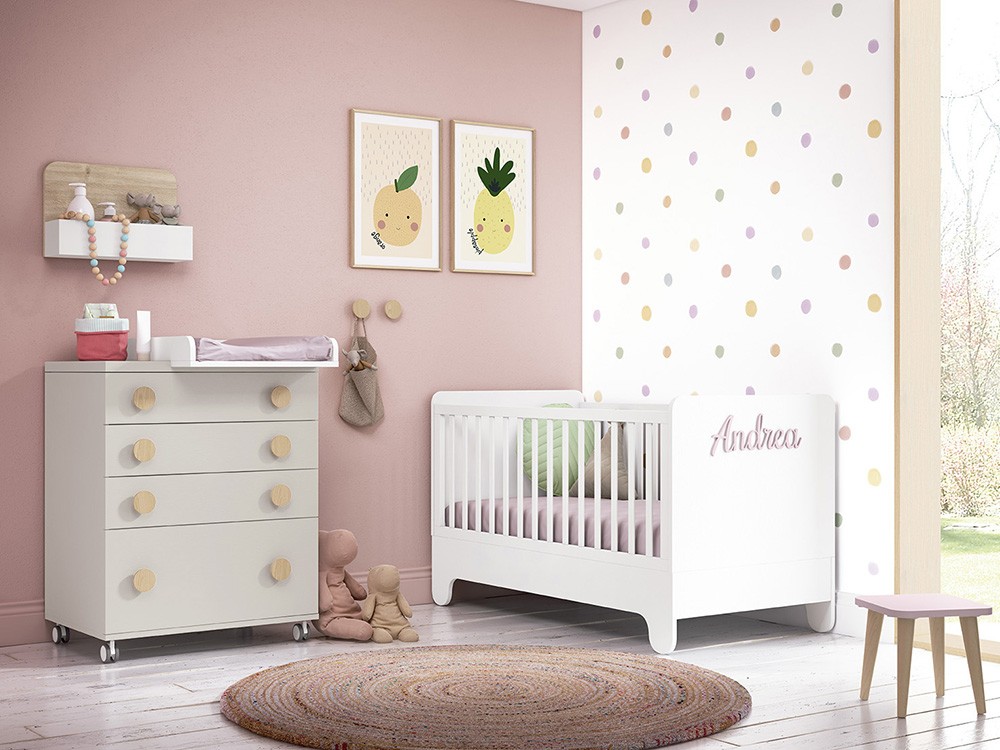 Cómoda Basic con ruedas o zócalo de Ros - 3