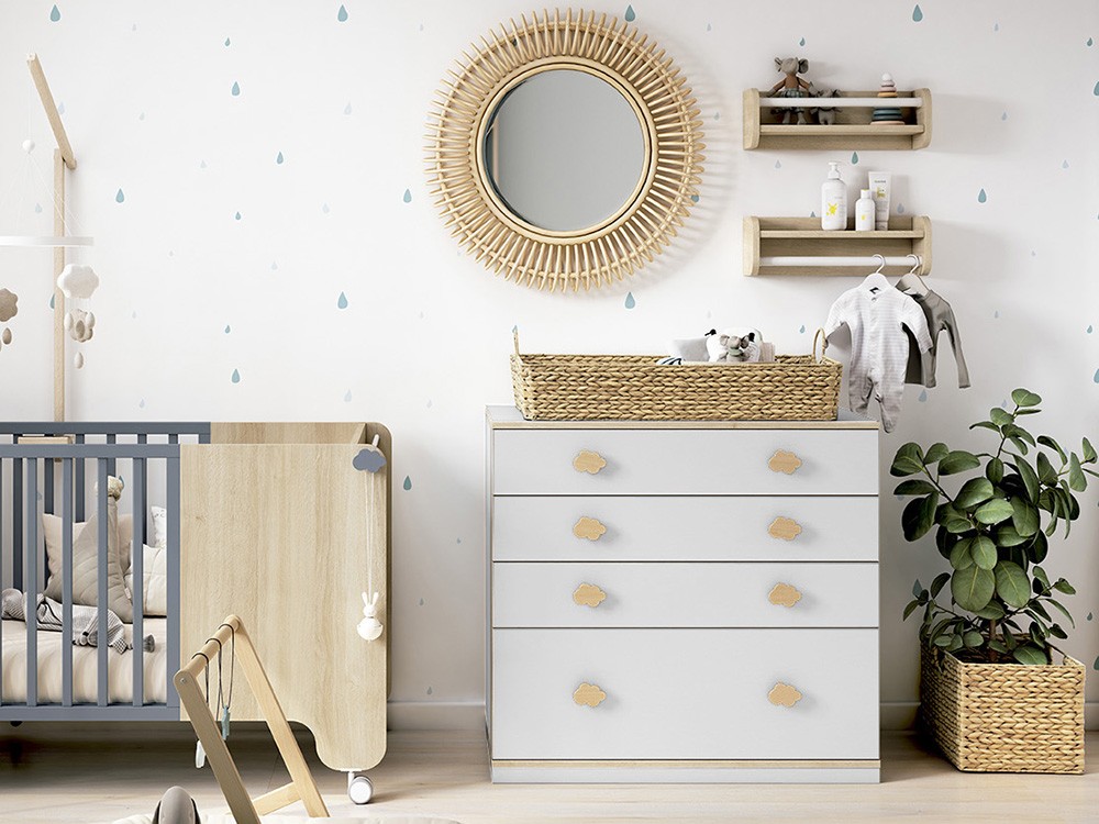 Cómoda Basic Nube ruedas o zócalo de Ros - 2