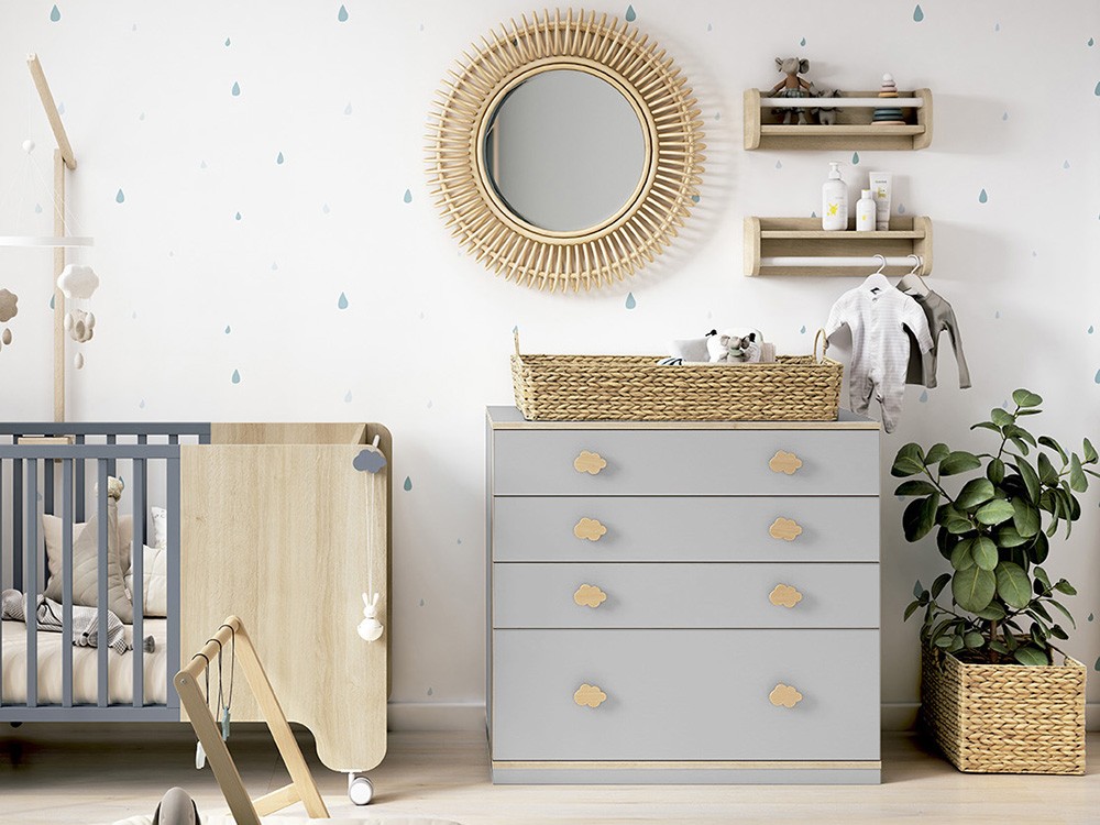 Cómoda Basic Nube ruedas o zócalo de Ros - 4