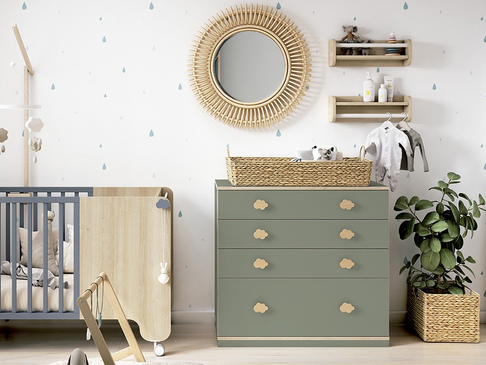 Cómoda Basic Nube ruedas o zócalo de Ros - 5