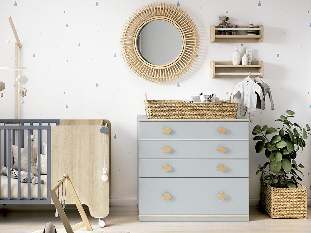 Cómoda Basic Nube ruedas o zócalo de Ros - 6