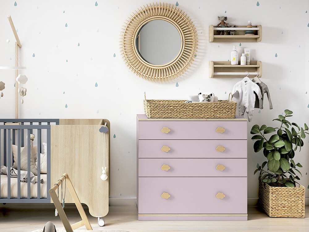 Cómoda Basic Nube ruedas o zócalo de Ros - 8