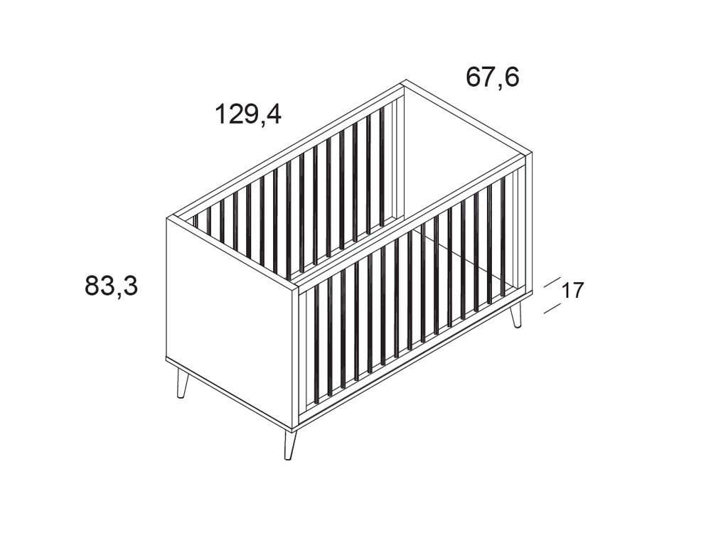 Cuna para bebé Metropoli 120x60cm de Ros - 8