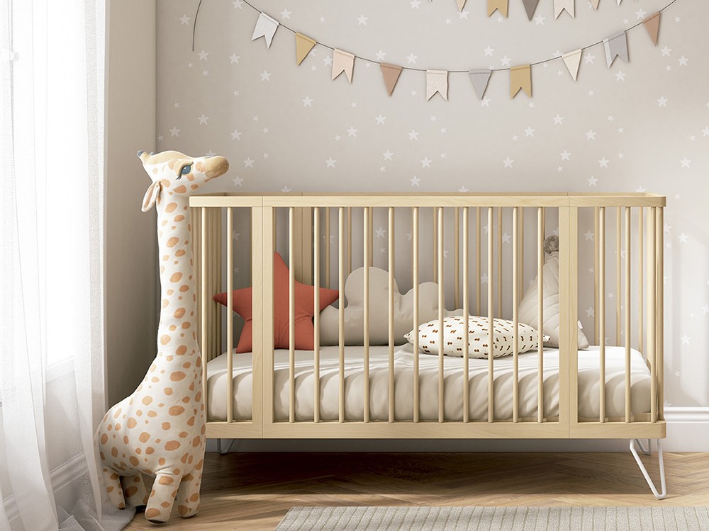 Cuna evolutiva Pampa de madera maciza en Ros - 1