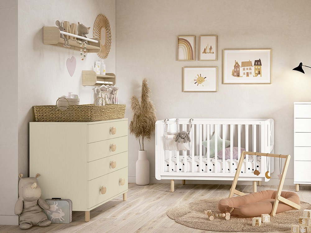 Cómoda con cuatro cajones Fold de Ros - 4