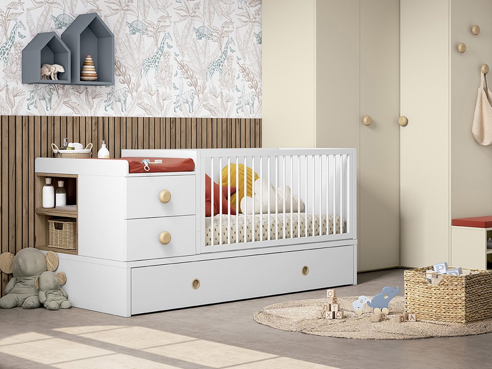 Cuna convertible en cama y escritorio Grow plus de Ros - 3