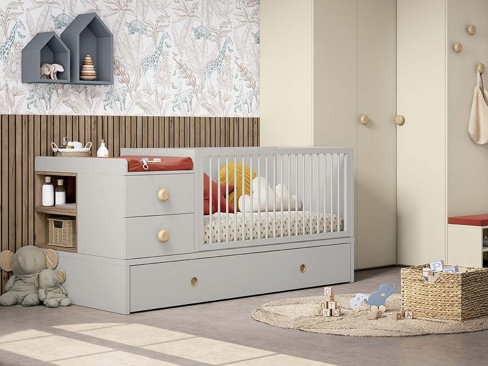 Cuna convertible en cama y escritorio Grow plus de Ros - 4