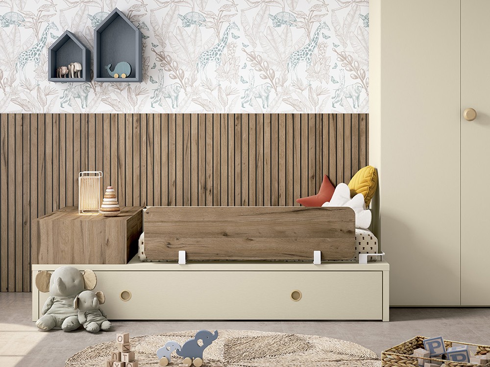 Cuna convertible en cama y escritorio Grow plus de Ros - 6