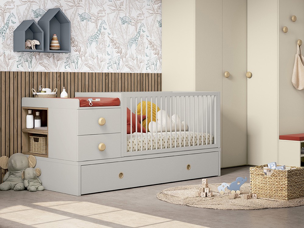 Cuna convertible en cama y escritorio Grow plus de Ros - 5