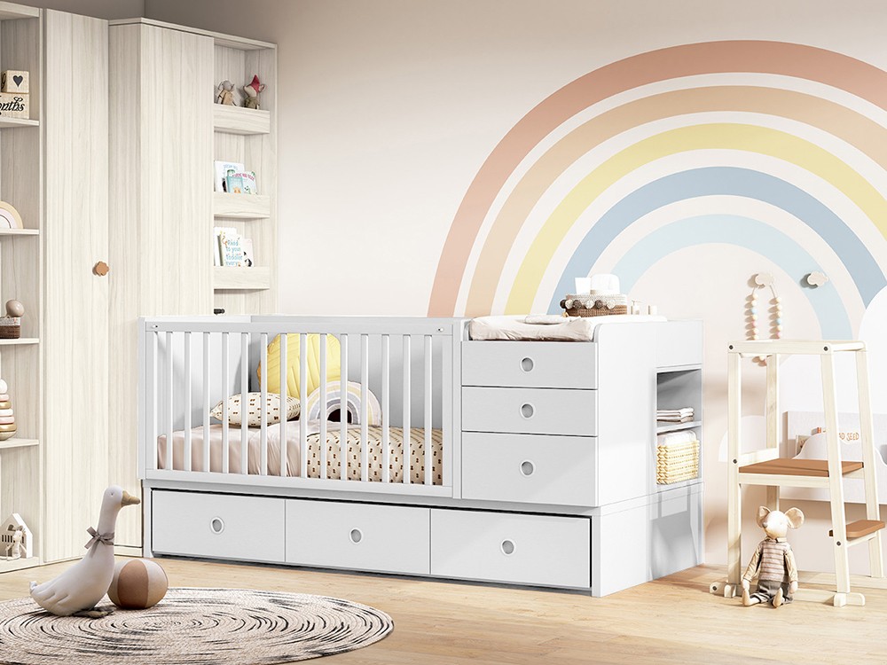 Cuna convertible Fusión 2 con cajones de Ros - 2