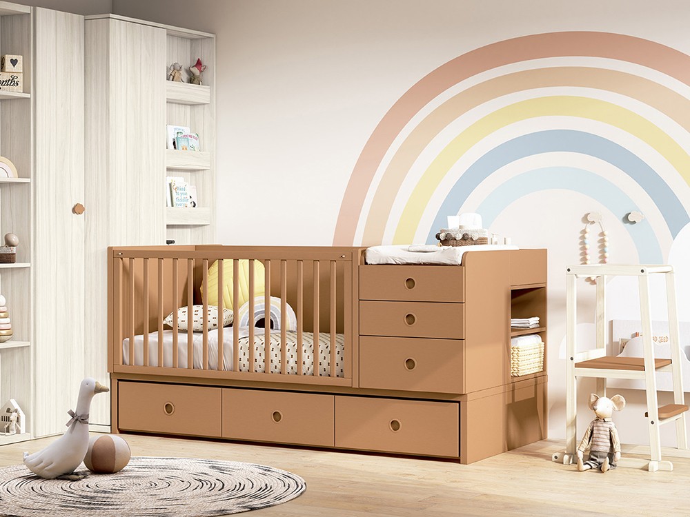 Cuna convertible Fusión 2 con cajones de Ros - 1