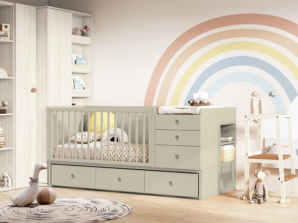 Cuna convertible Fusión 2 con cajones de Ros - 4