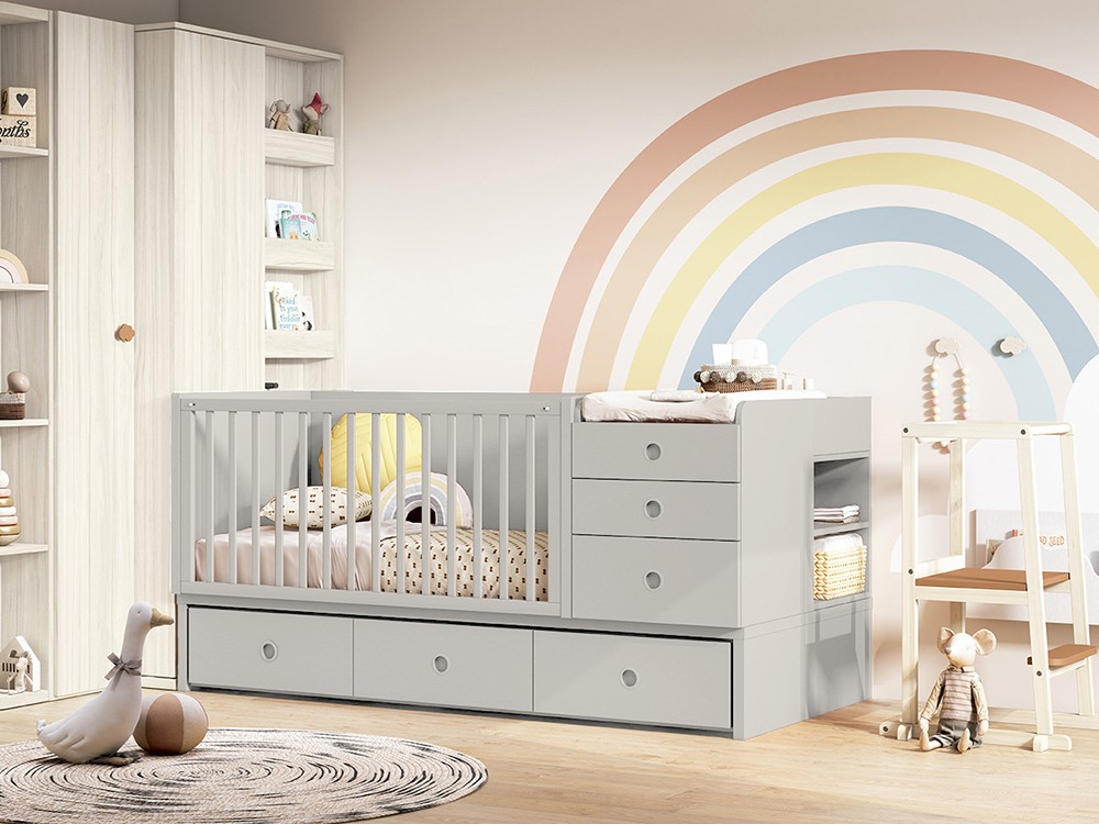 Cuna convertible Fusión 2 con cajones de Ros - 5