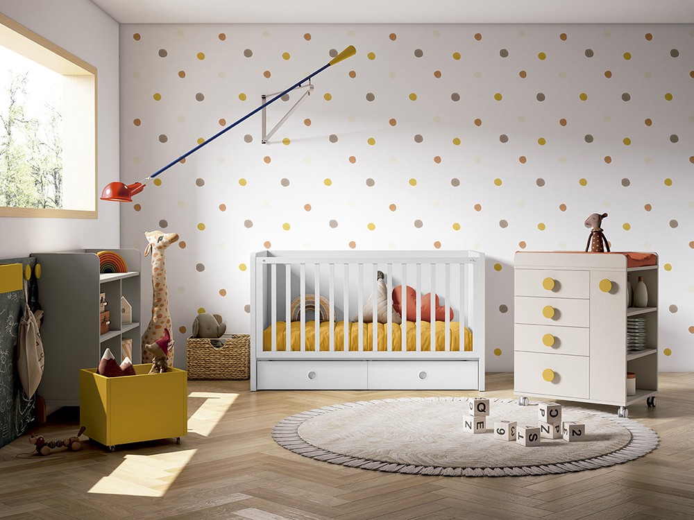 Cuna convertible en cama juvenil Nano de Ros - 1