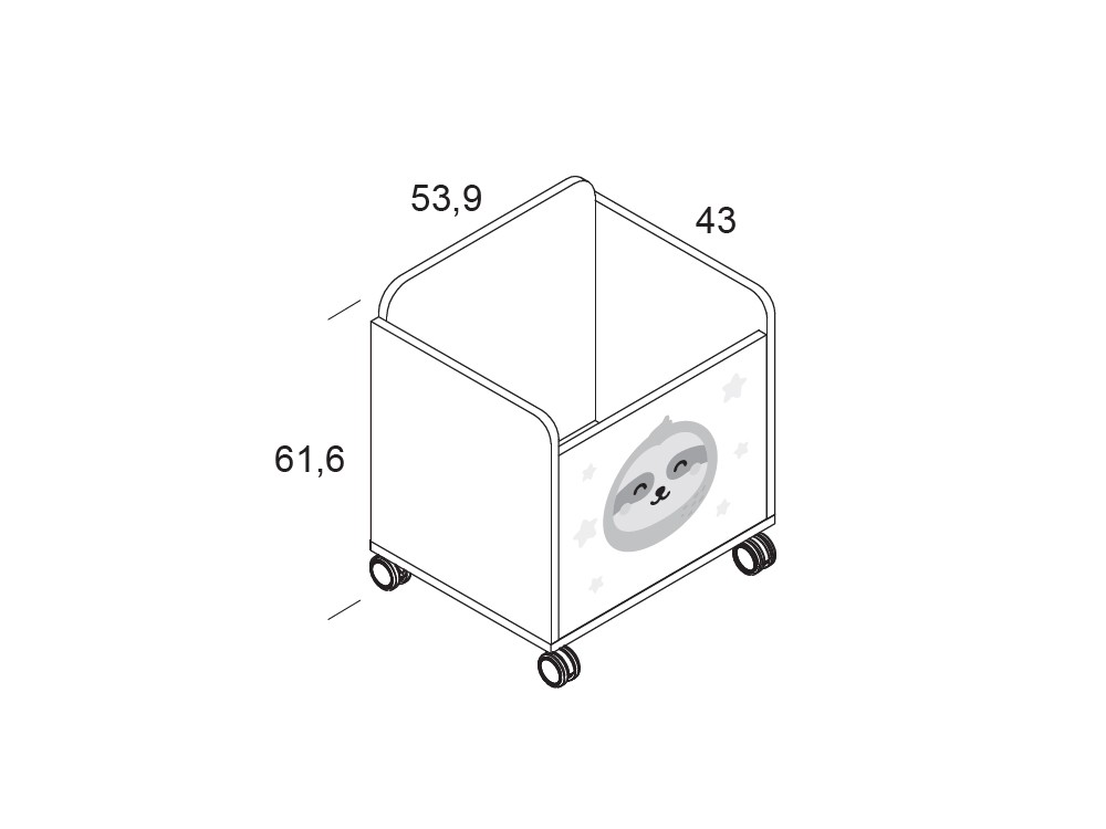 Juguetero Perezoso Mr Wonderful de Ros - 3