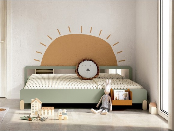 Cama con trasera Arco Iris de Ros - 1