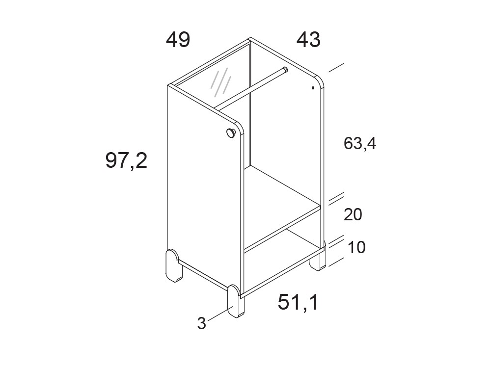 Vestidor montessori Arco Iris de Ros - 8