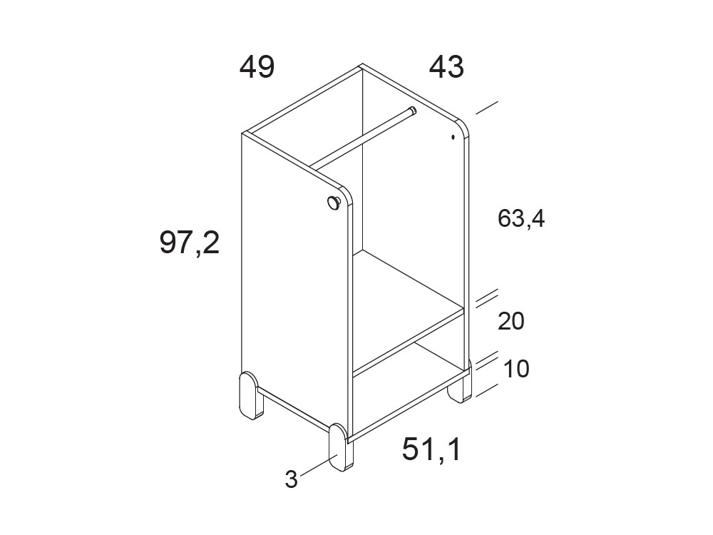 Vestidor montessori Arco Iris de Ros - 7