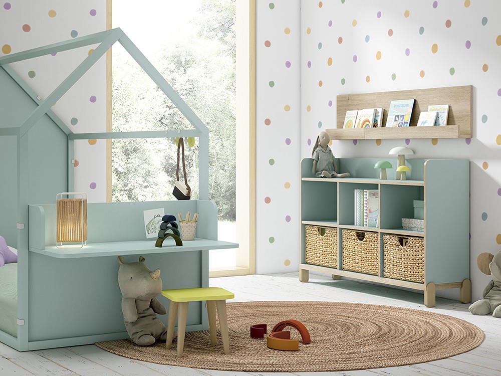 Cama casita madera de haya Ros Mini