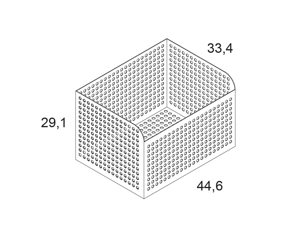 Cubeta de metal para juguetero Ros Mini - 14