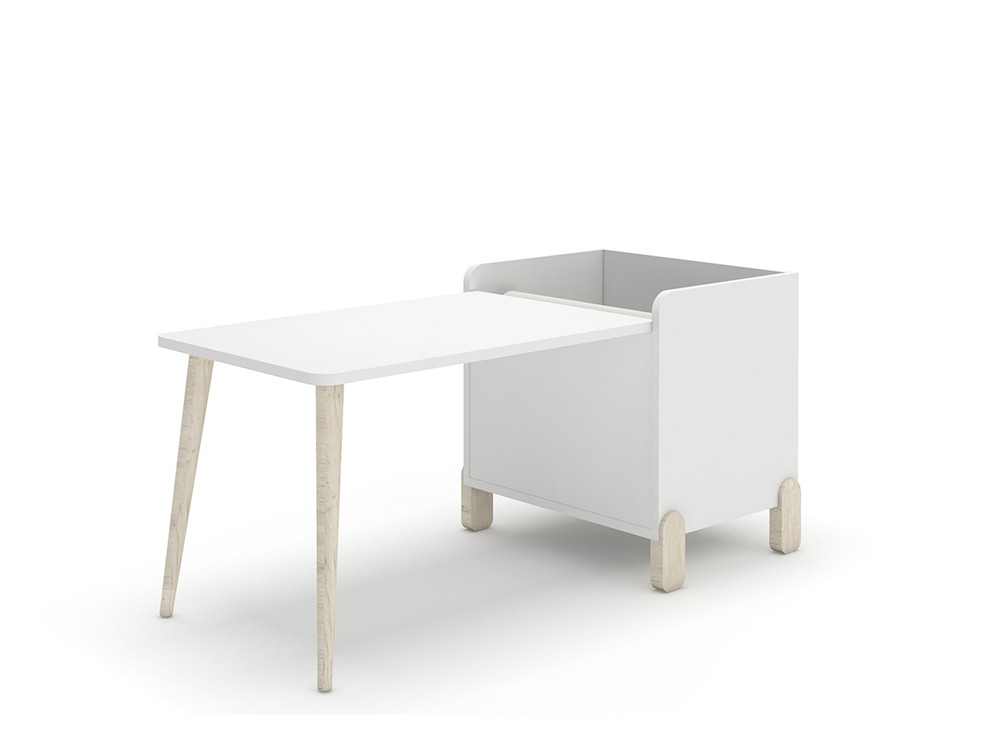Mesa infantil con juguetero y porta-rollo de Ros - 2