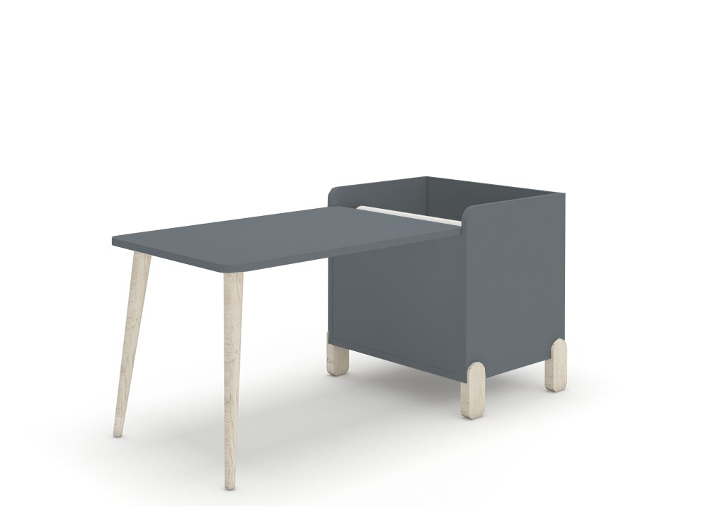 Mesa infantil con juguetero y porta-rollo de Ros - 4