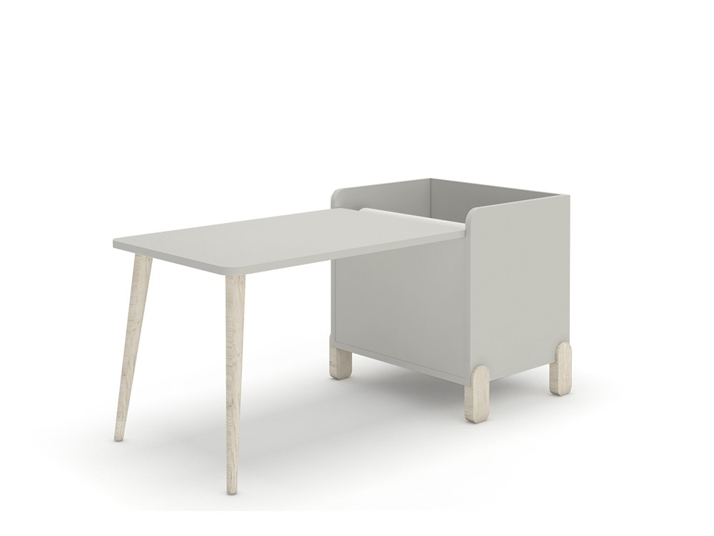 Mesa infantil con juguetero y porta-rollo de Ros - 5