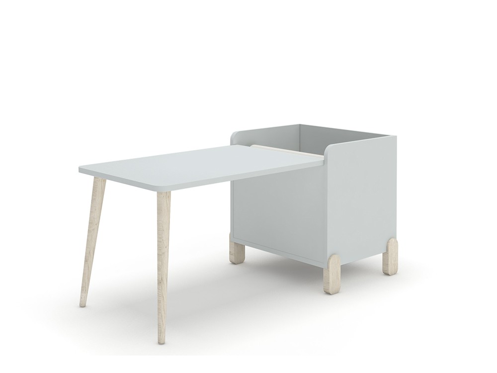 Mesa infantil con juguetero y porta-rollo de Ros - 7