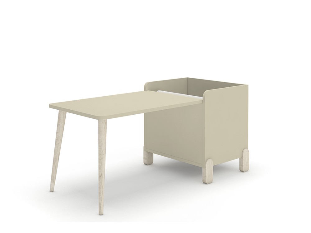 Mesa infantil con juguetero y porta-rollo de Ros - 9