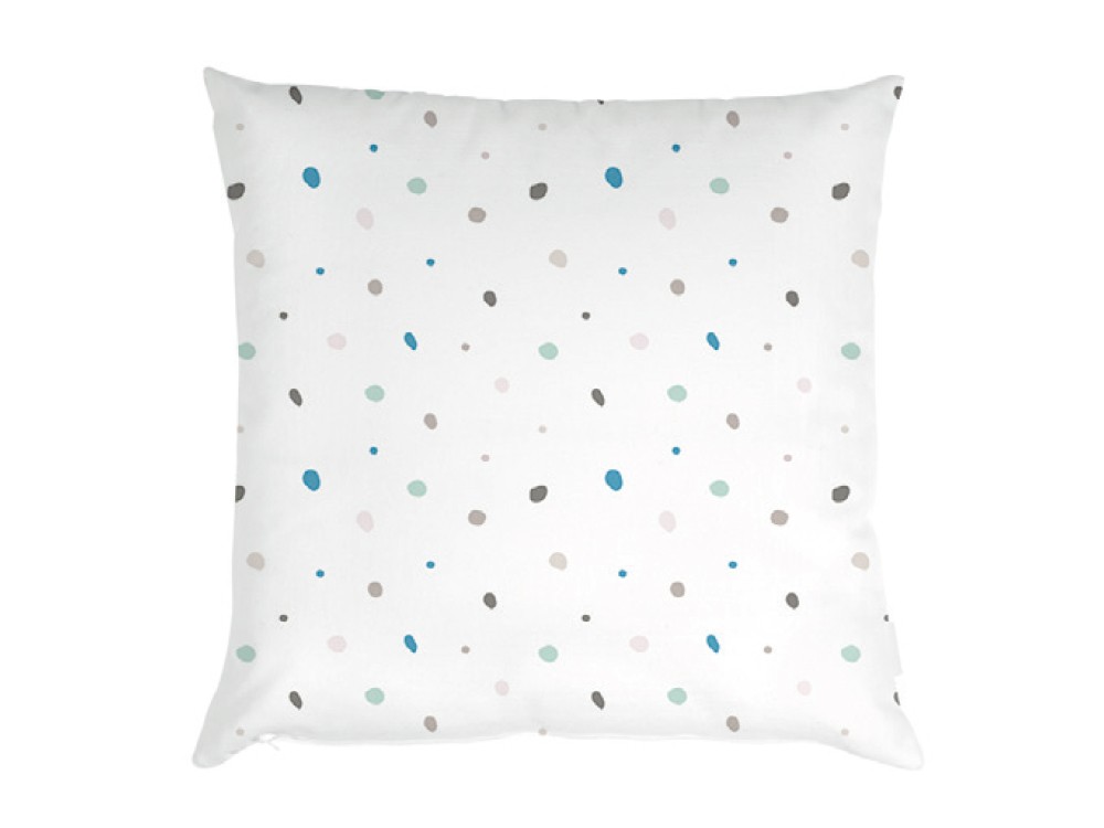 Cojín Dots de algodón Ros - 4