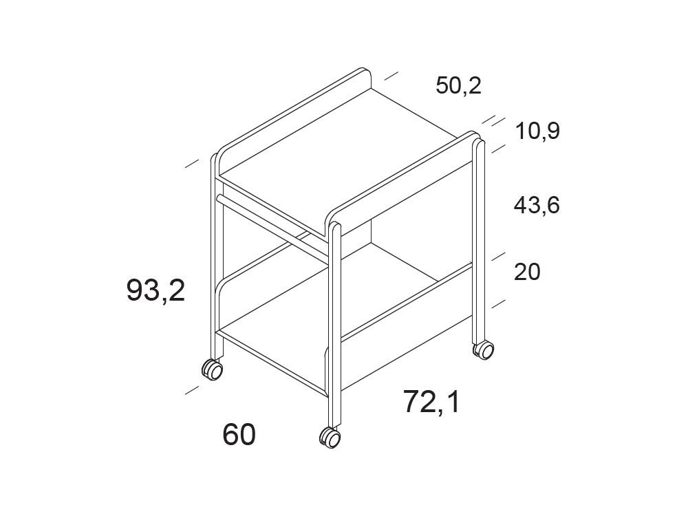 Cambiador con ruedas Flex de Ros - 11