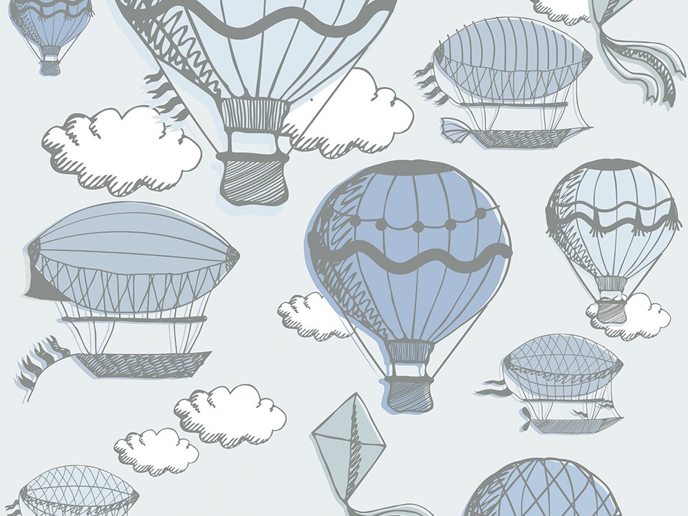 Papel pintado Balloon Color de Ros - 1