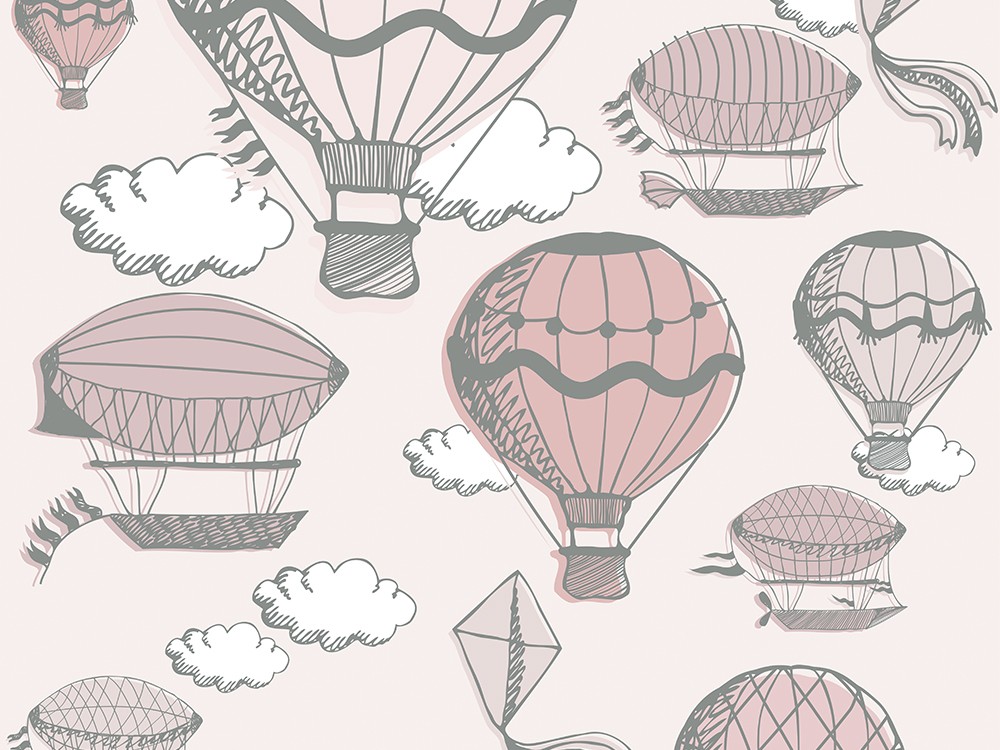 Papel pintado Balloon Color de Ros - 2