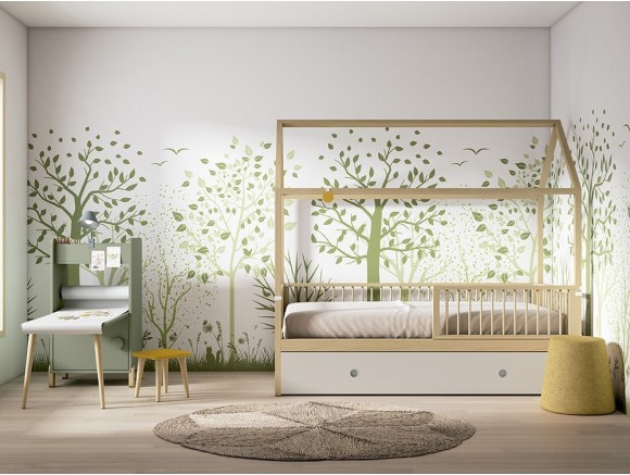 Mural decorativo de pared Garden Ros - 1
