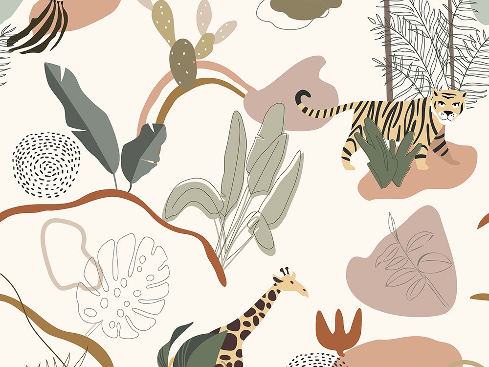 Mural decorativo de pared Exotic Ros - 2