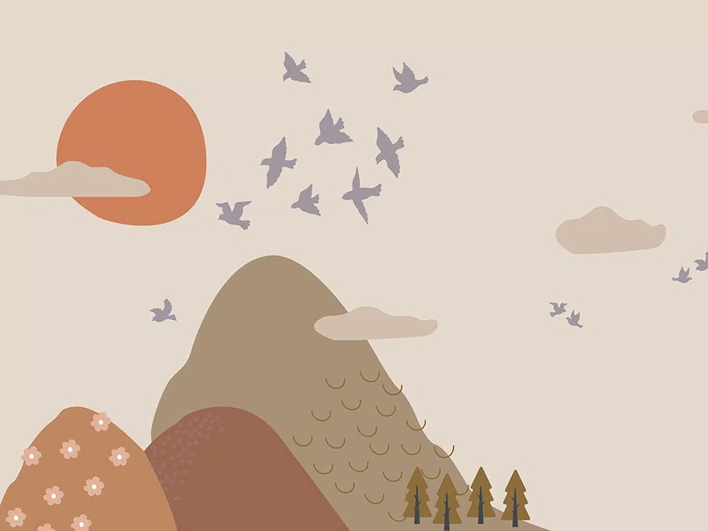 Mural decorativo de pared Mountains Ros - 2