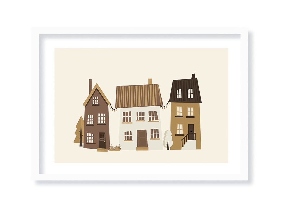 Cuadro Town horizontal de Ros - 1