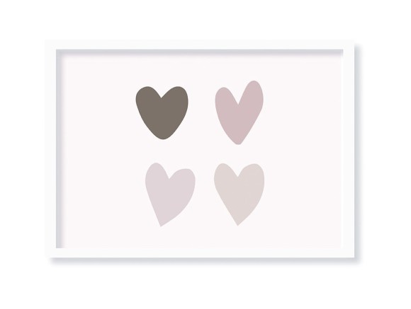 Cuadro Heart horizontal de Ros - 1