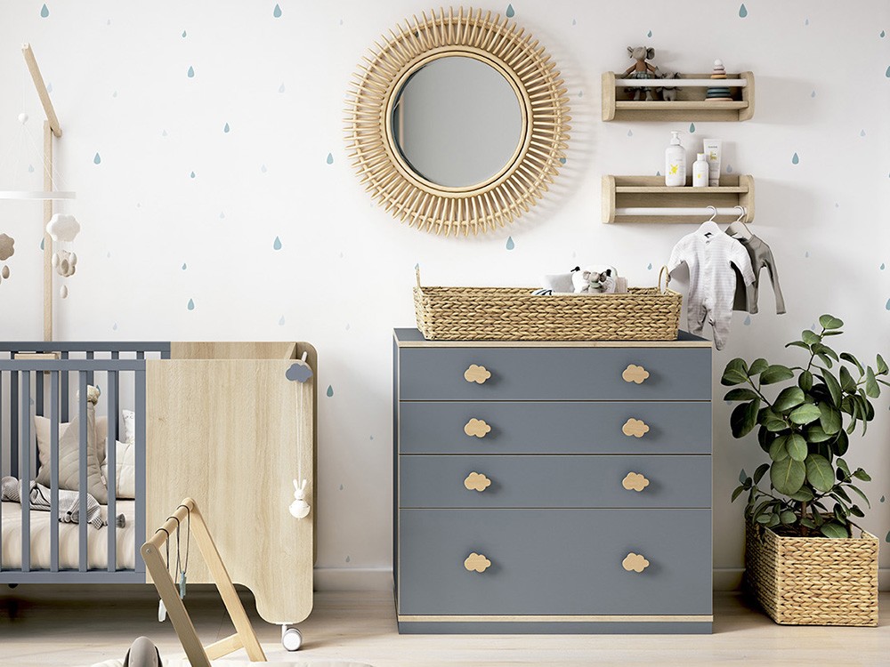 Cesto de fibra de jacinto de agua trenzada Ros - 2