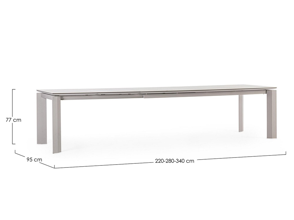 Mesa de comedor para exterior extensible Otavio de Bizzotto - 11