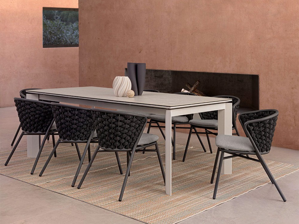 Mesa de comedor para exterior extensible Otavio de Bizzotto - 1