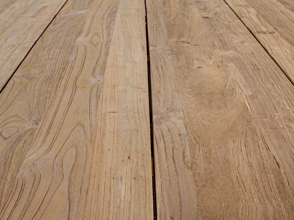 Mesa de comedor exterior Ramsey de aluminio y madera de teca de Bizzotto - 17