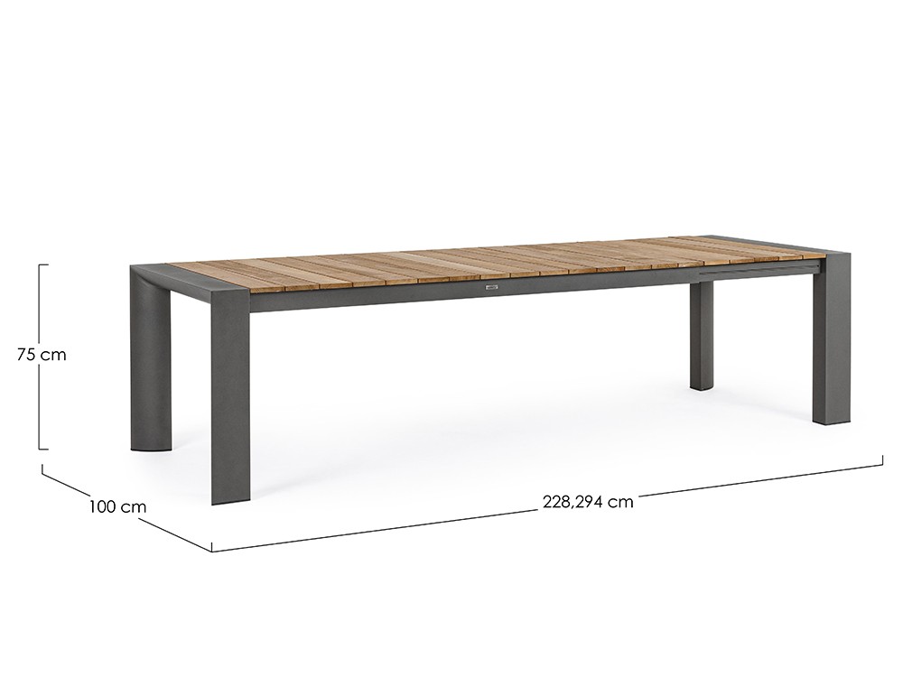 Mesa para comedor exterior extensible Cameron de Bizzotto - 30