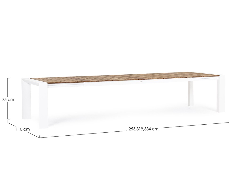 Mesa para comedor exterior extensible Cameron de Bizzotto - 32